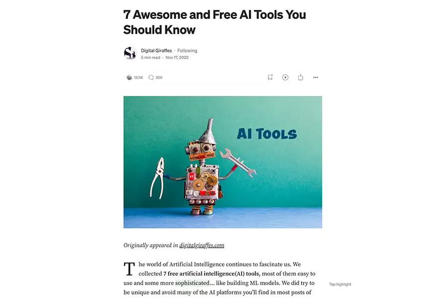 7 Awesome and Free AI Tools including JADBio